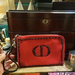 Christian dior strassed pouch.